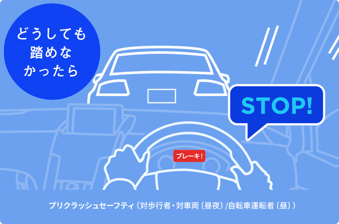 衝突の危険を知らせるブザーとディスプレイ表示で警告があったけど、気が動転してブレーキを踏めなかった!