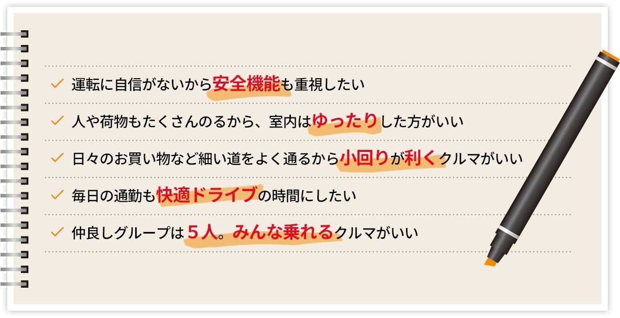 小さくても快適に運転したいそんなあなたに