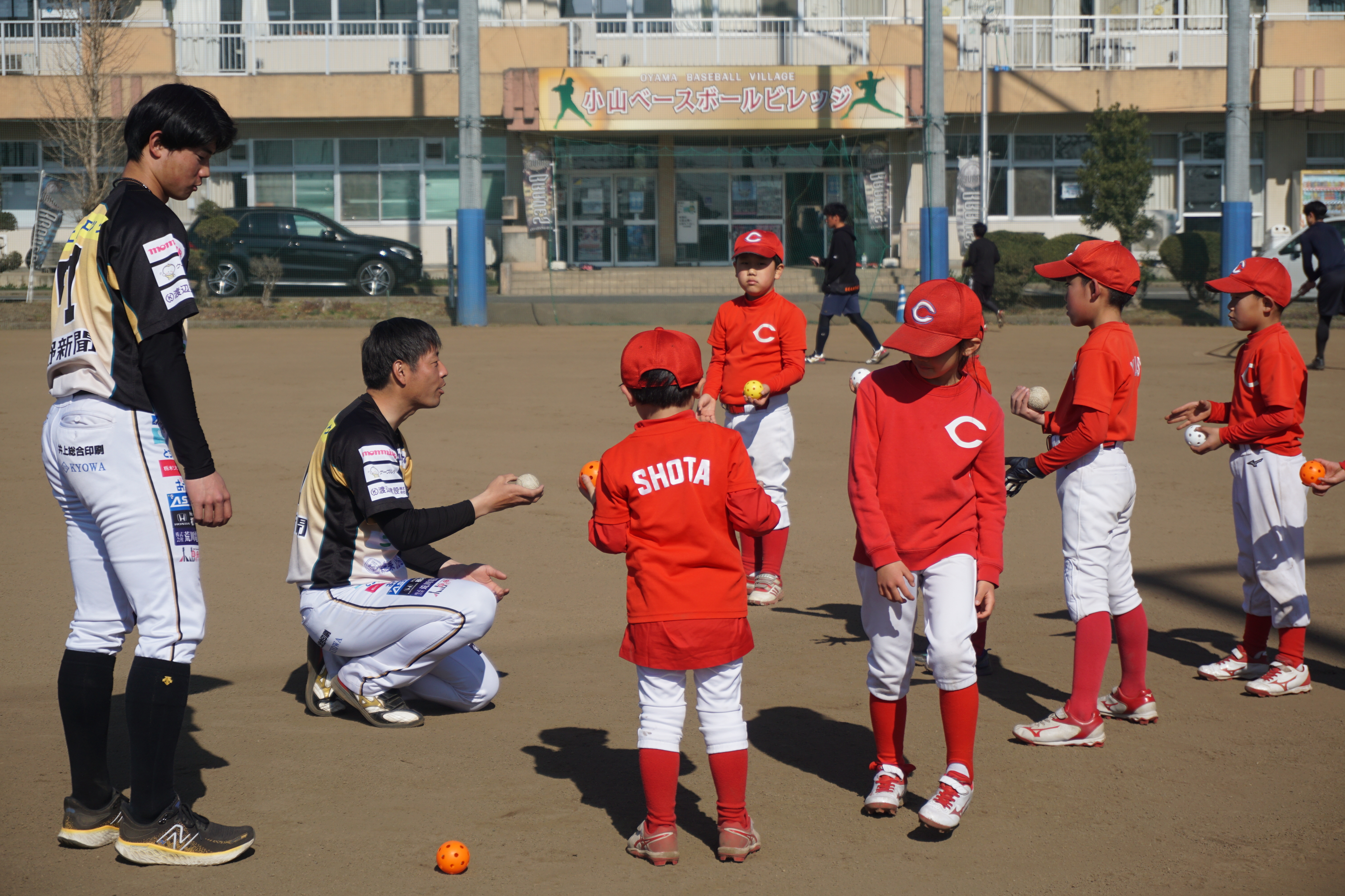 監督　子供たち指導