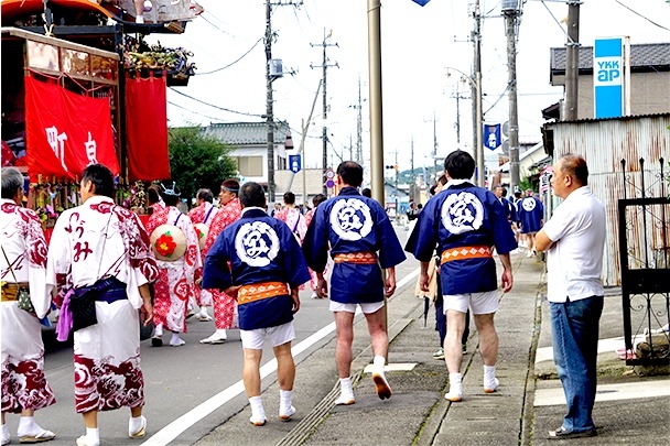 山あげ祭に参加した栃木トヨタメンバー